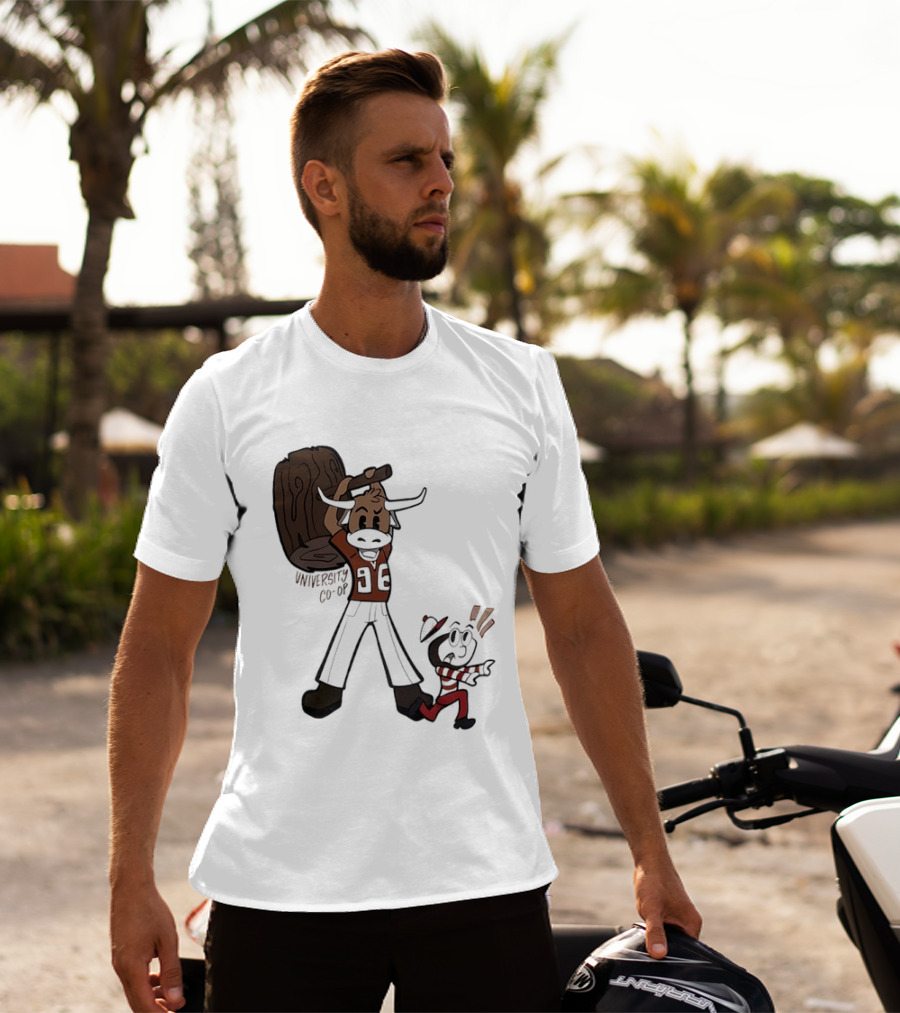 University Co Op Texas Longhorns Vs Ohio State Buckeyes 96 Mascot Showdown T-Shirt