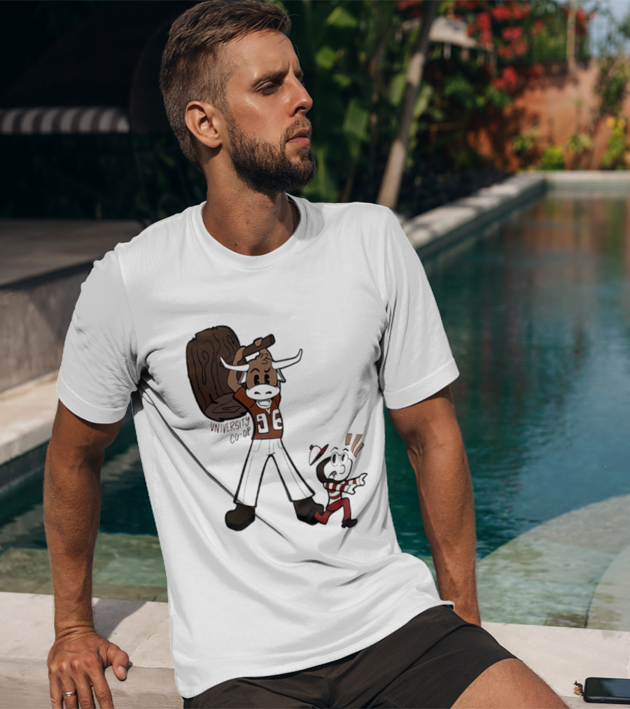 University Co Op Texas Longhorns Vs Ohio State Buckeyes 96 Mascot Showdown T-Shirt