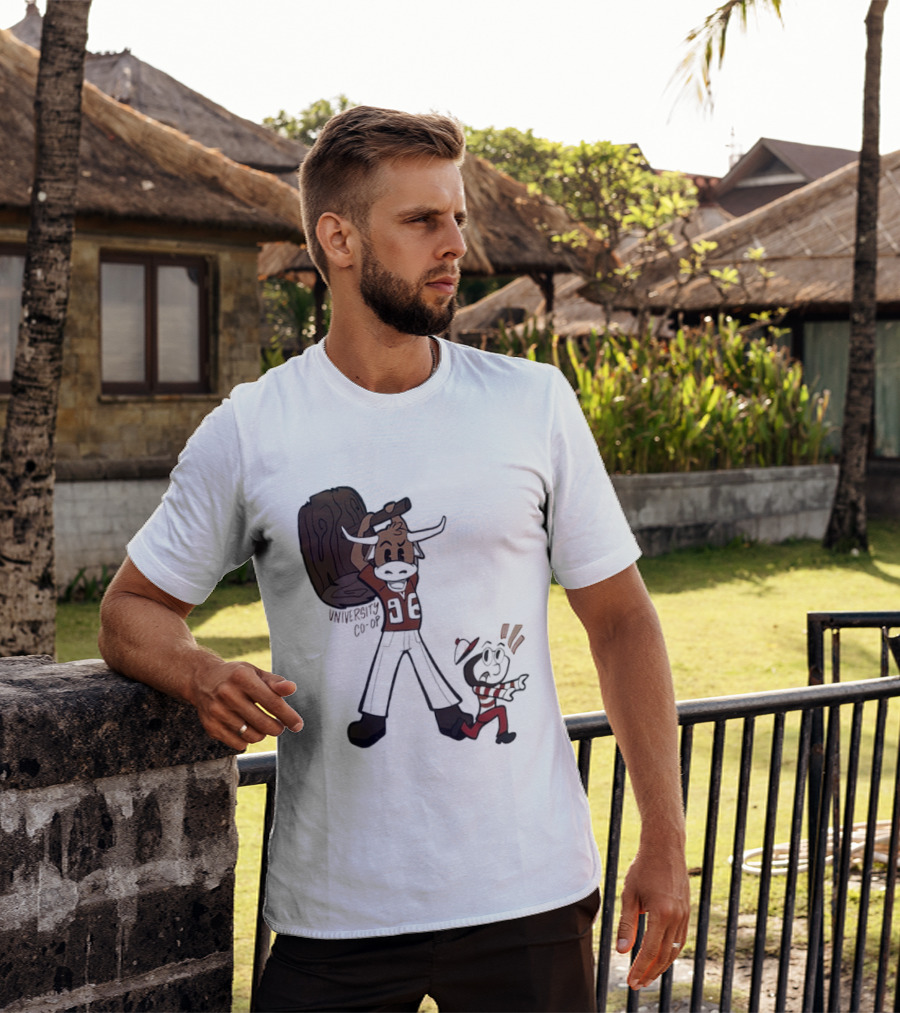 University Co Op Texas Longhorns Vs Ohio State Buckeyes 96 Mascot Showdown T-Shirt