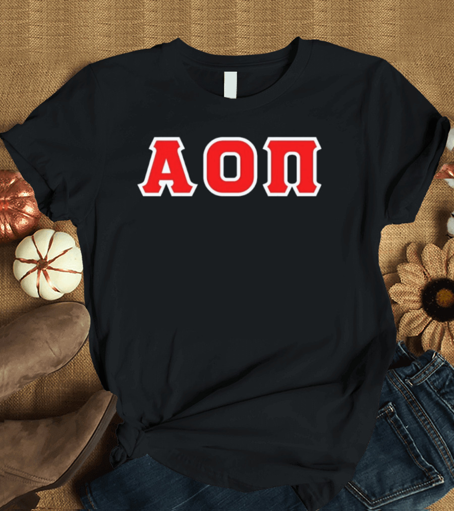 Alpha Omicron Pi AOΠ Greek Sorority Letters T-Shirt