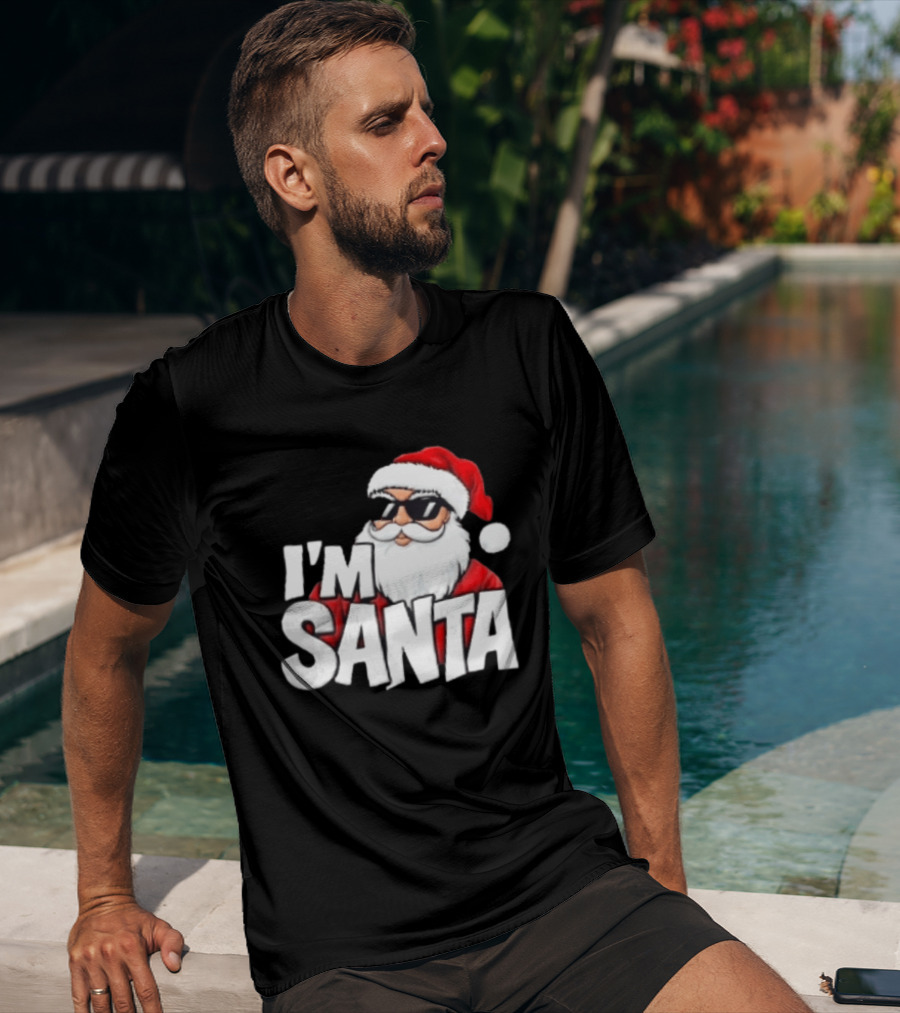 I'm Santa Sunglasses Cool Christmas Holiday T-Shirt