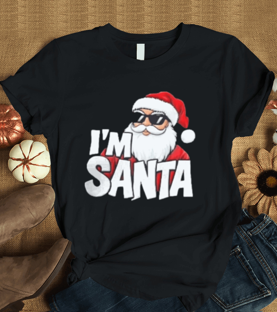 I'm Santa Sunglasses Cool Christmas Holiday T-Shirt