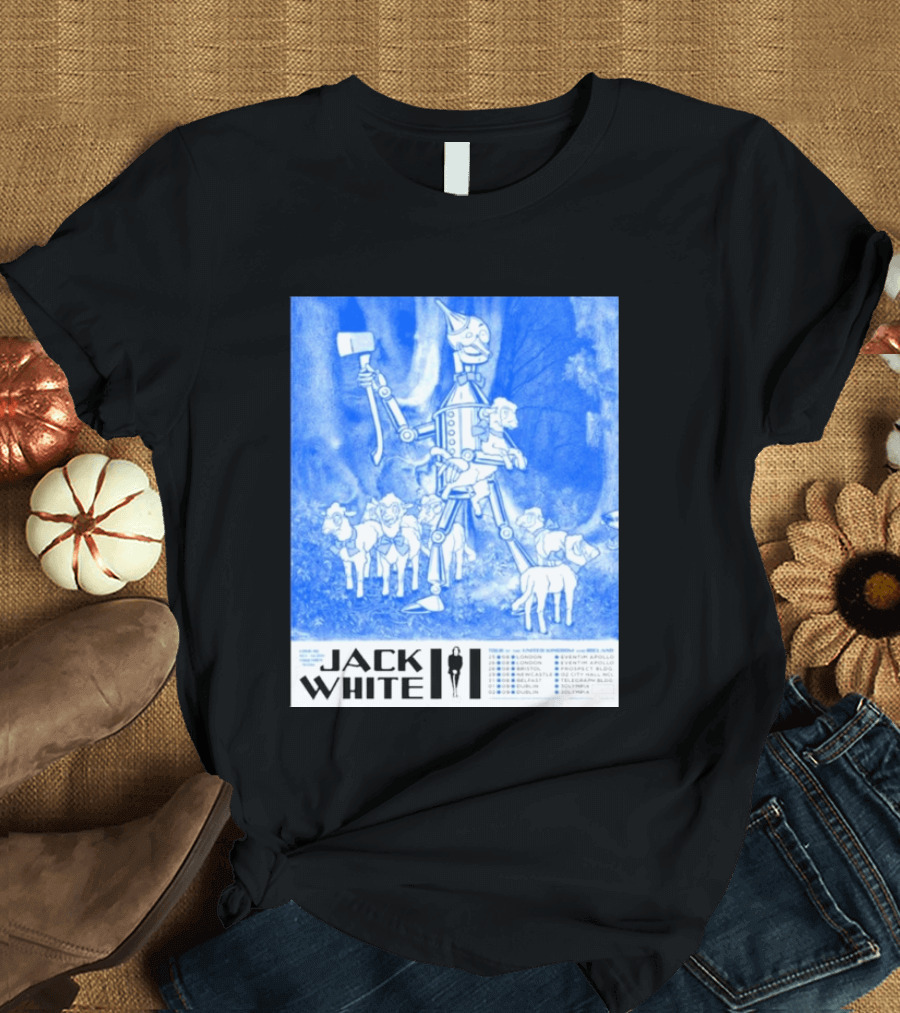 Jack White United Kingdom And Ireland 2026 Tour Tin Man With Sheep T-Shirt
