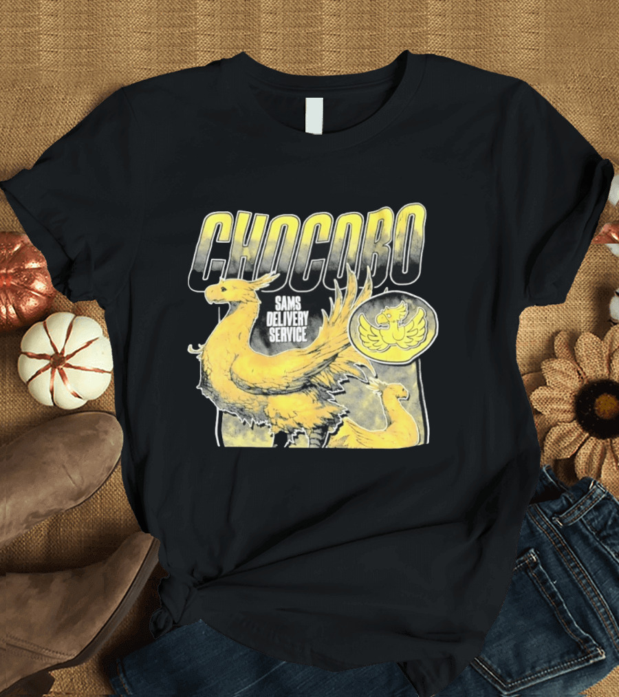 Chocobo Sams Delivery Service Final Fantasy Yellow Bird T-Shirt
