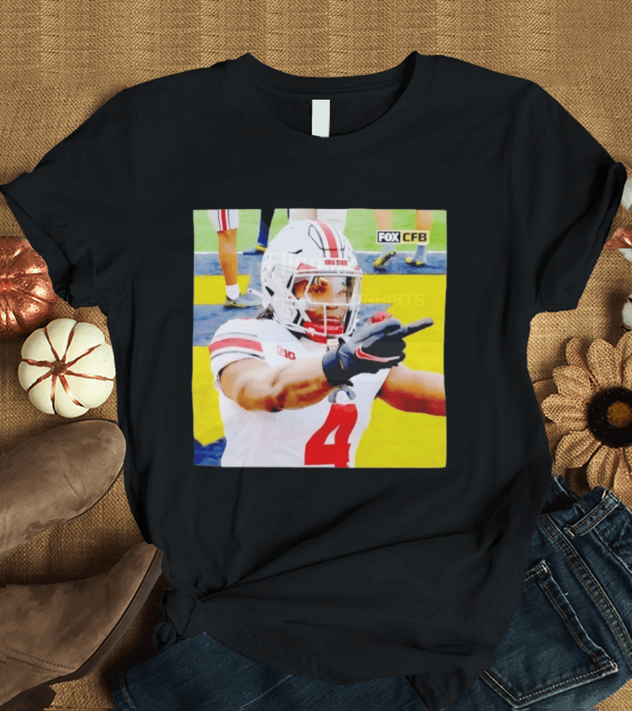 Ohio State Player Gesture Against Michigan Football T-Shirt