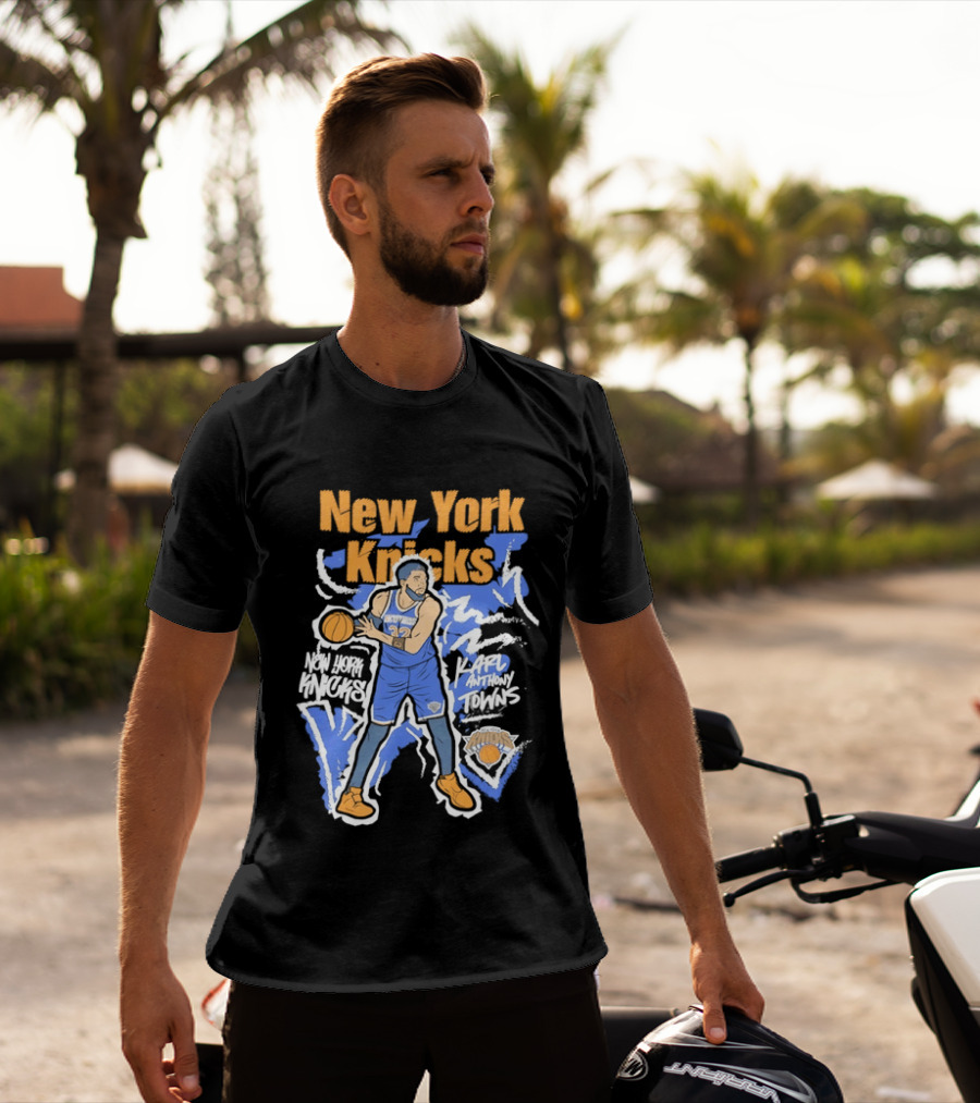 New York Knicks NBA Karl Anthony Towns Basketball T-Shirt