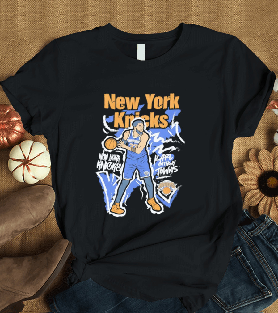 New York Knicks NBA Karl Anthony Towns Basketball T-Shirt