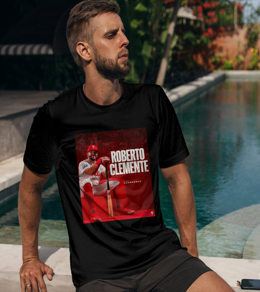 2026 Kyle Schwarber Roberto Clemente Award Nominee Phillies Baseball Recognition T-Shirt
