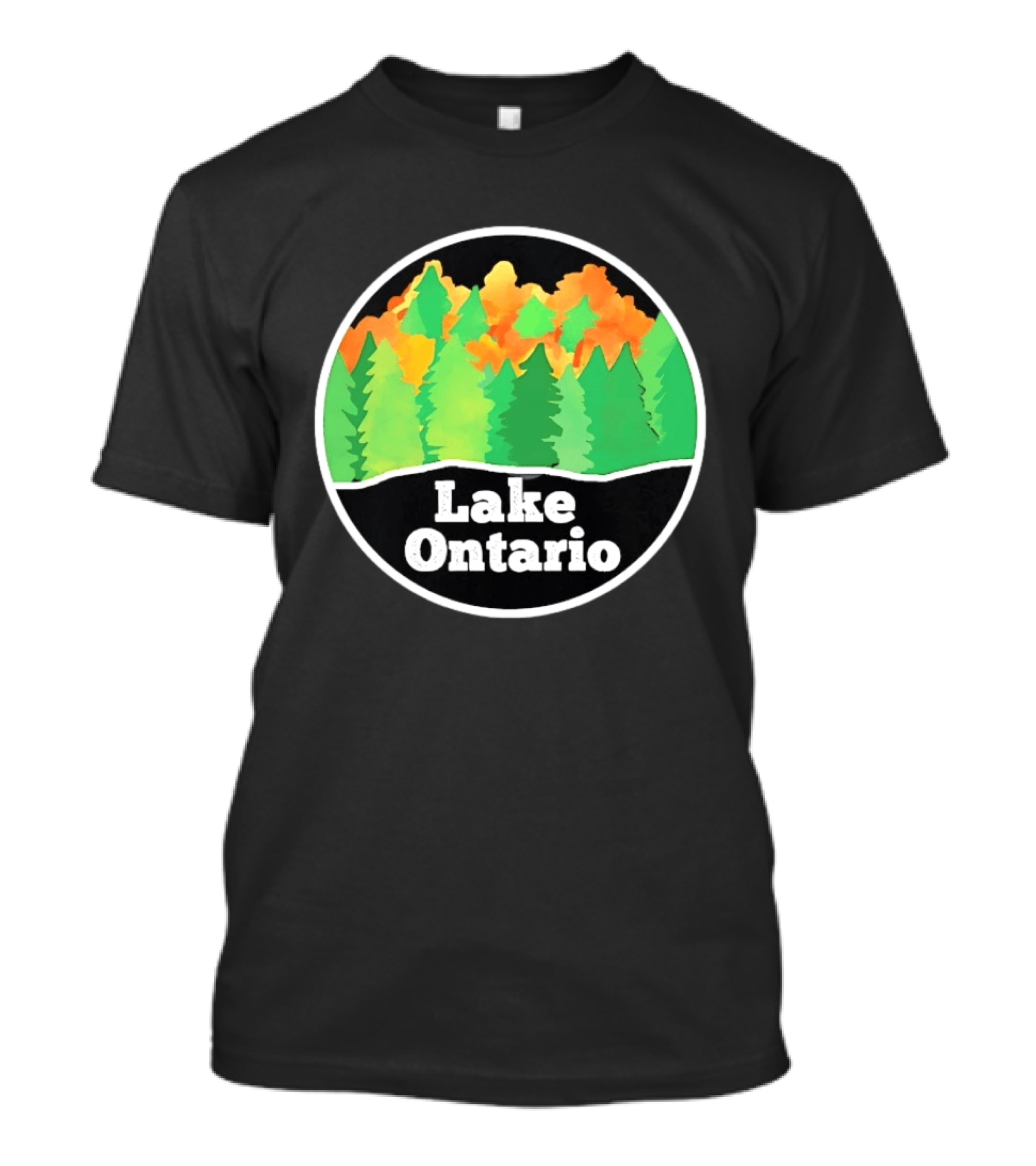 Lake Ontario Colorful Forest Landscape Nature Outdoors T-Shirt