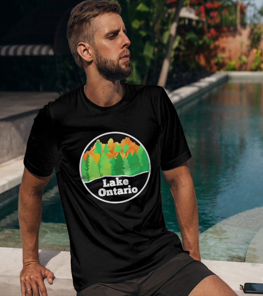 Lake Ontario Colorful Forest Landscape Nature Outdoors T-Shirt