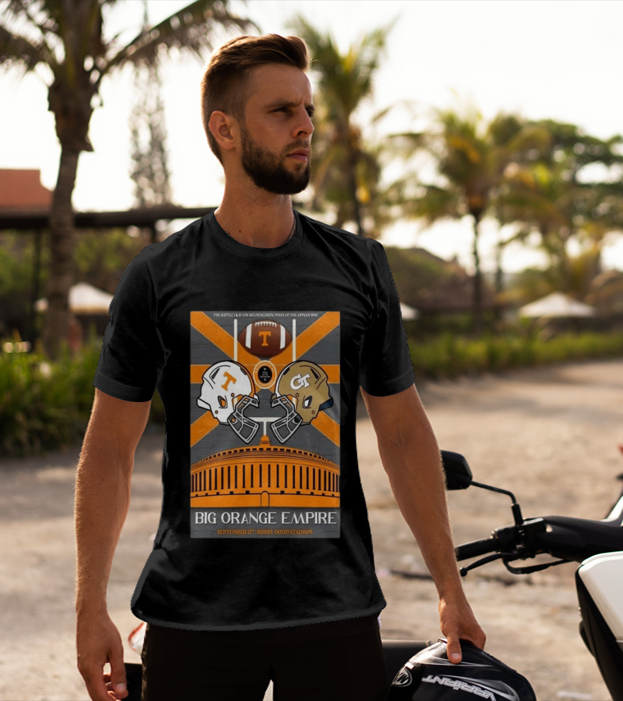 Tennessee Vs Georgia Tech Big Orange Empire September 12 2026 Bobby Dodd Stadium Football Duel T-Shirt