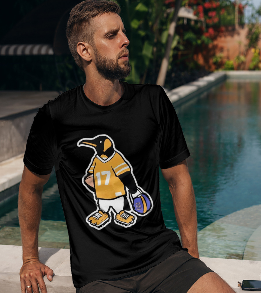 DNVR Number 17 Penguin In Denver Football Gear T-Shirt