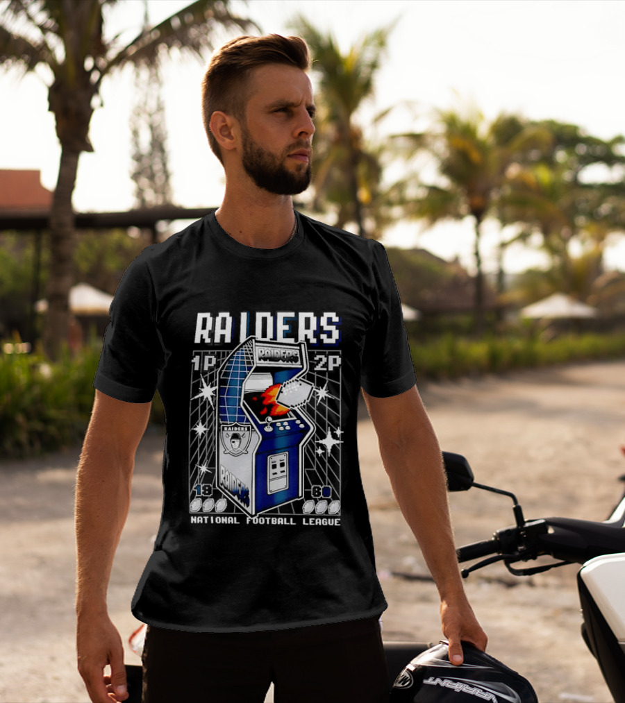 Las Vegas Raiders Arcade Machine NFL T-Shirt