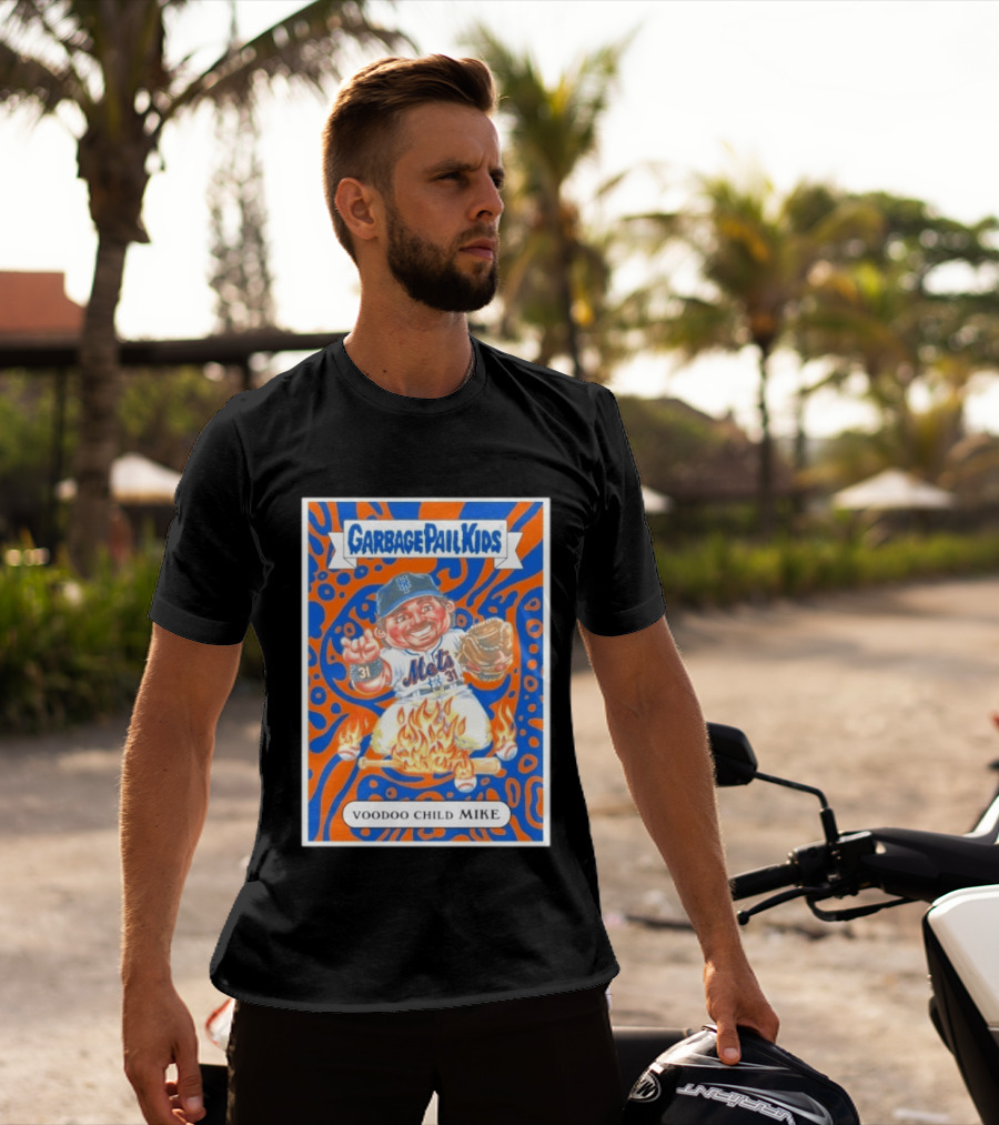 Garbage Pail Kids Mets Voodoo Child Mike Piazza Cards T-Shirt