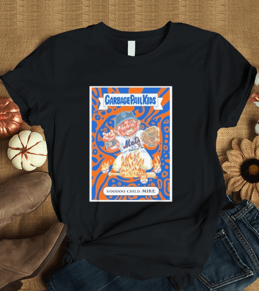 Garbage Pail Kids Mets Voodoo Child Mike Piazza Cards T-Shirt
