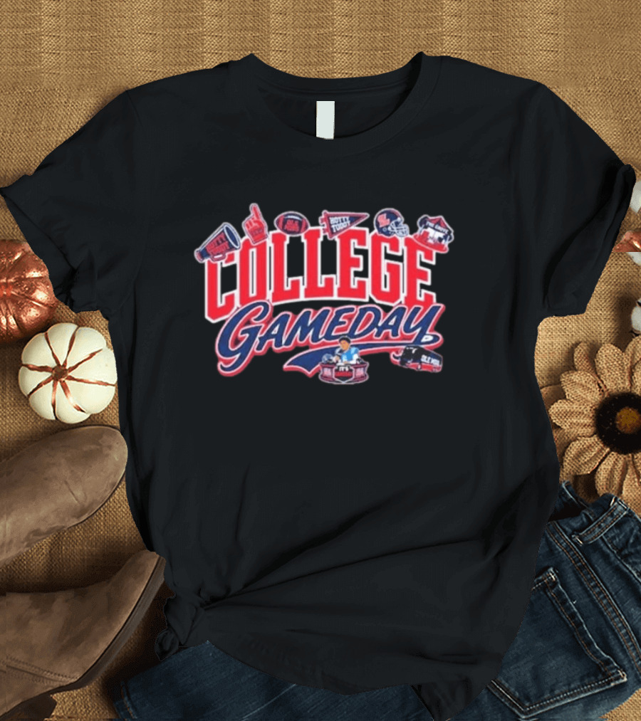 College Gameday Ole Miss September 19 2026 Football Tailgate Party T-Shirt