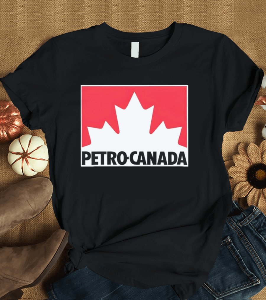 Petro Canada Canadian Gas Station Maple Leaf Branding T-Shirt