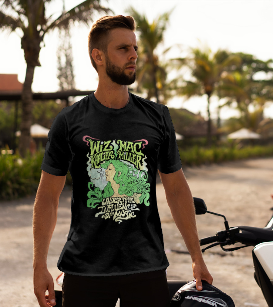 Wiz Khalifa Mac Miller Under The Influence Of Music Tour Colorful T-Shirt