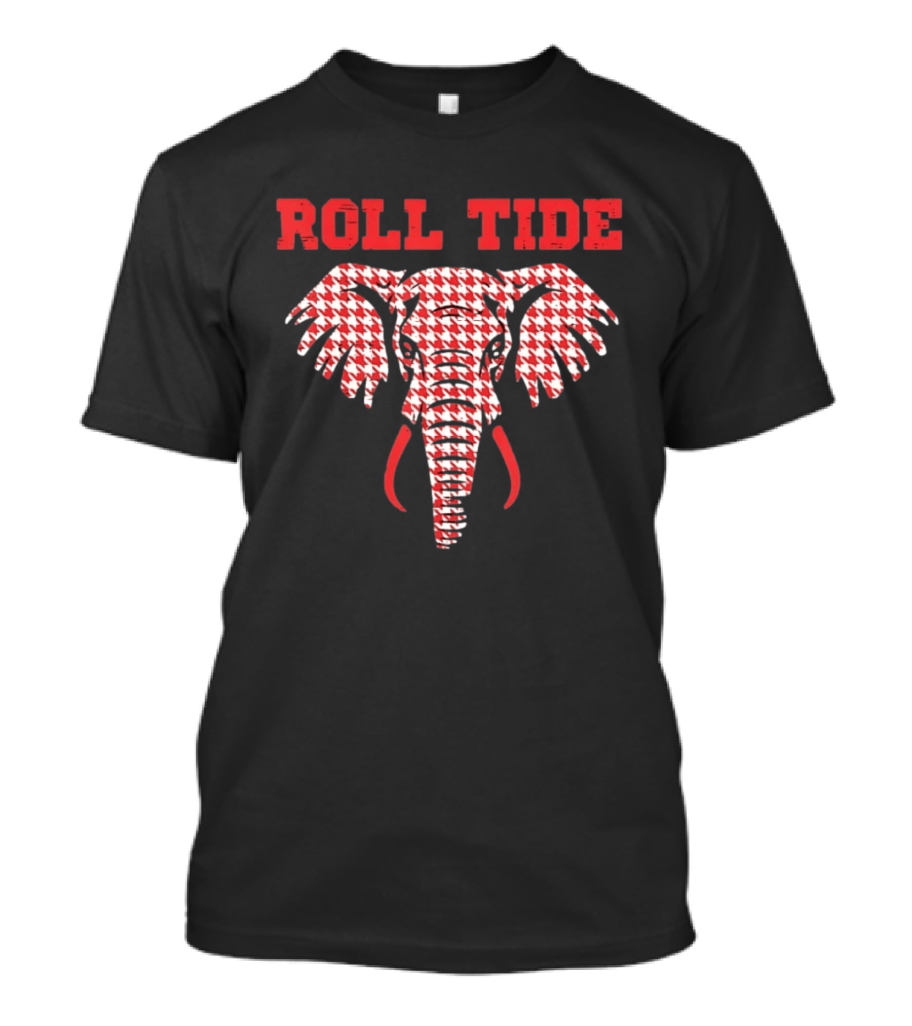 Alabama Crimson Tide Roll Tide Houndstooth Elephant T-Shirt