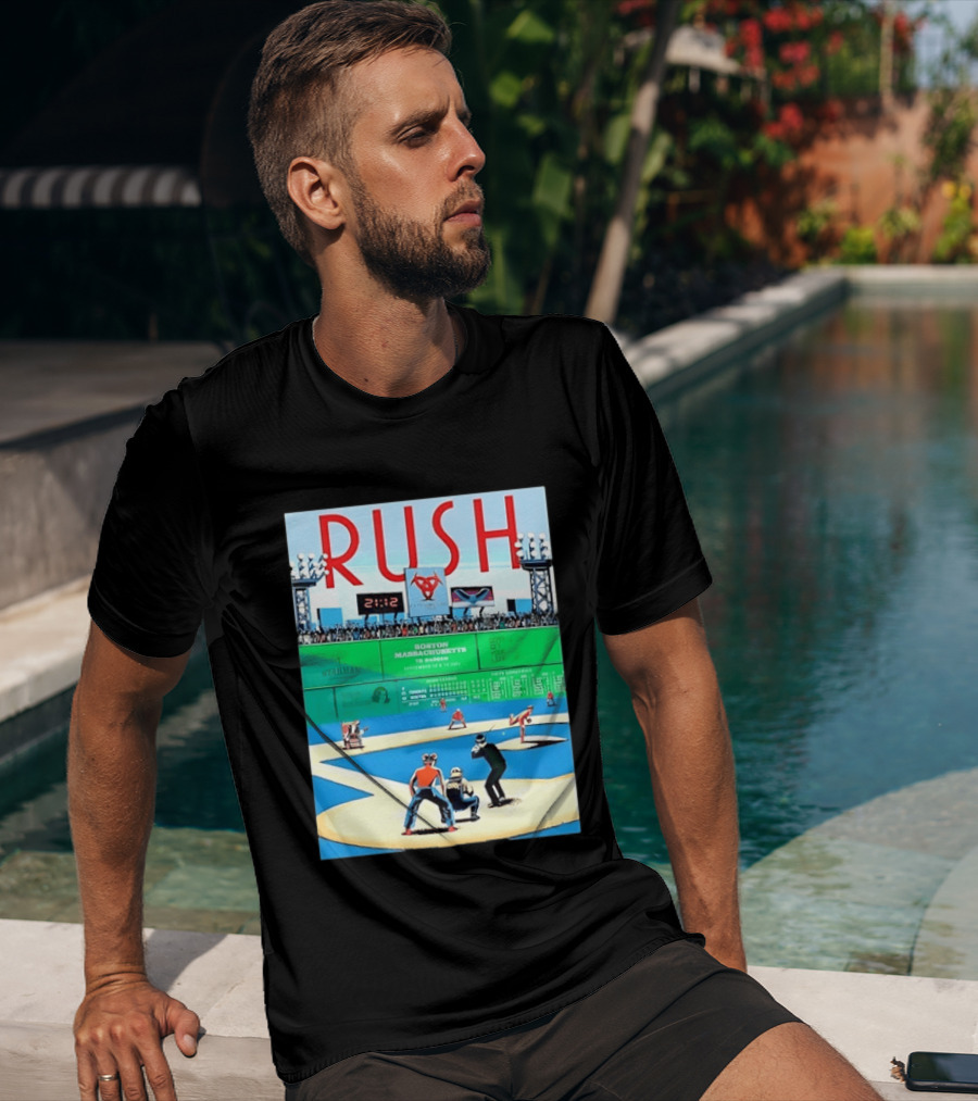 Rush 2112 Fifty Something Tour Boston Massachusetts TD Garden September 5 2024 Stadium Baseball T-Shirt