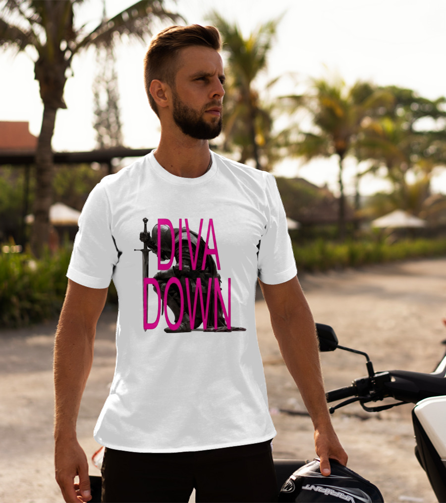 Diva Down Knight Sword Warrior Armor T-Shirt