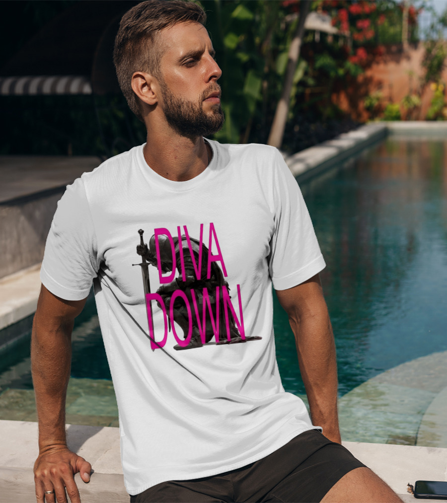 Diva Down Knight Sword Warrior Armor T-Shirt