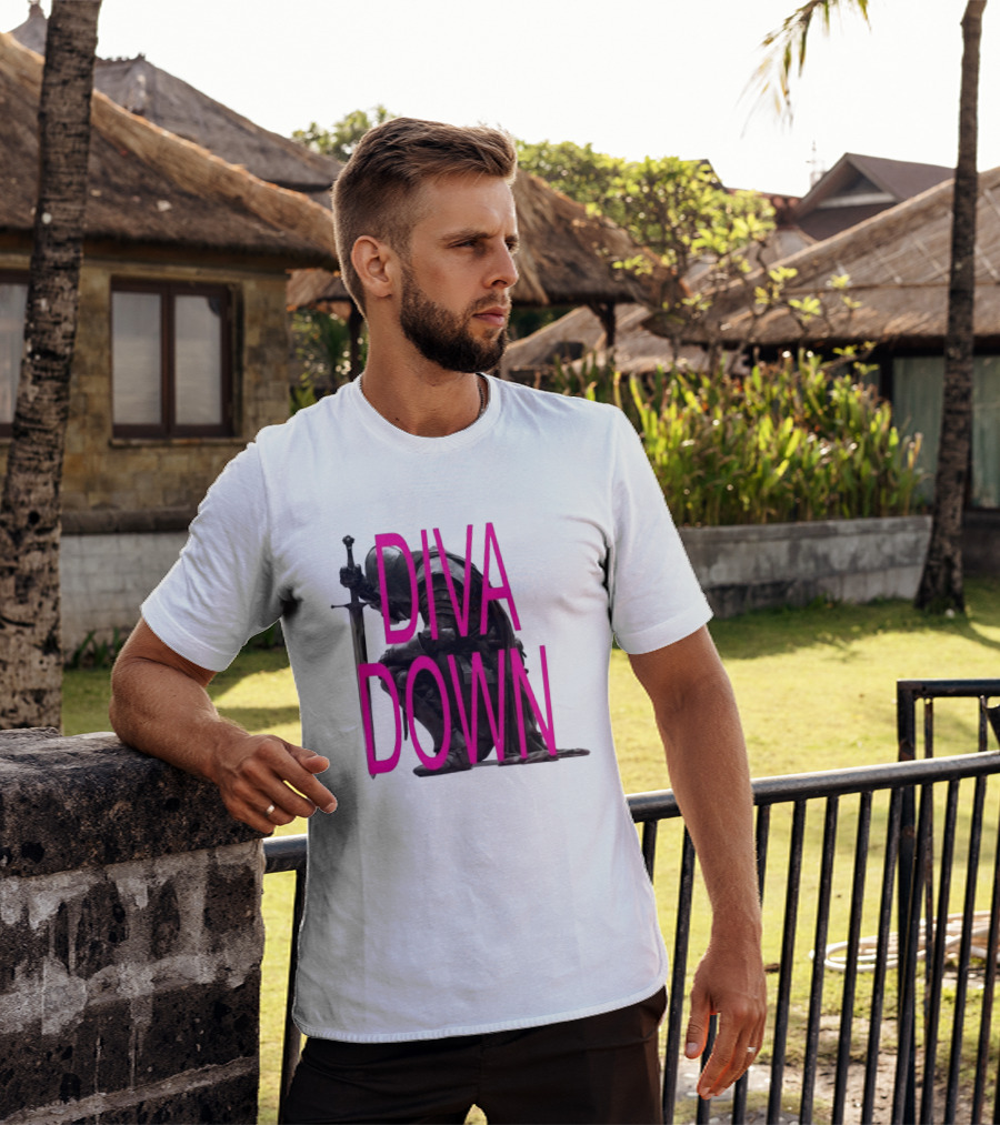 Diva Down Knight Sword Warrior Armor T-Shirt