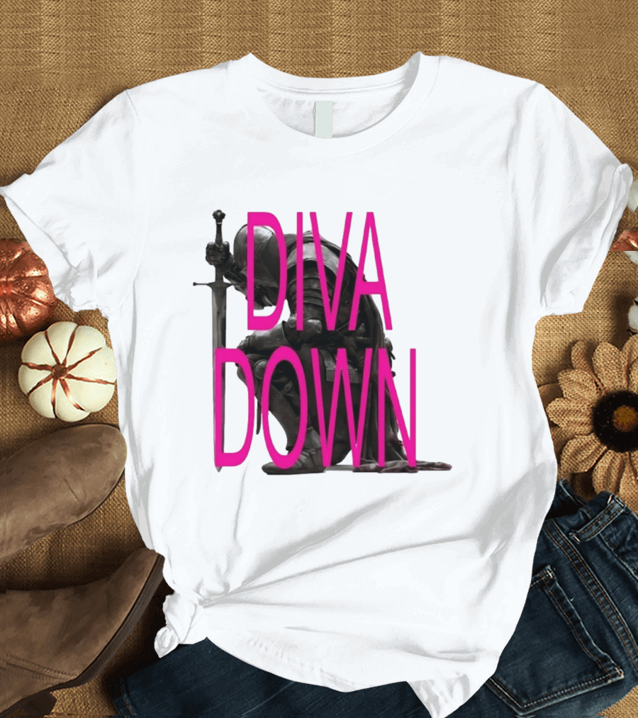 Diva Down Knight Sword Warrior Armor T-Shirt
