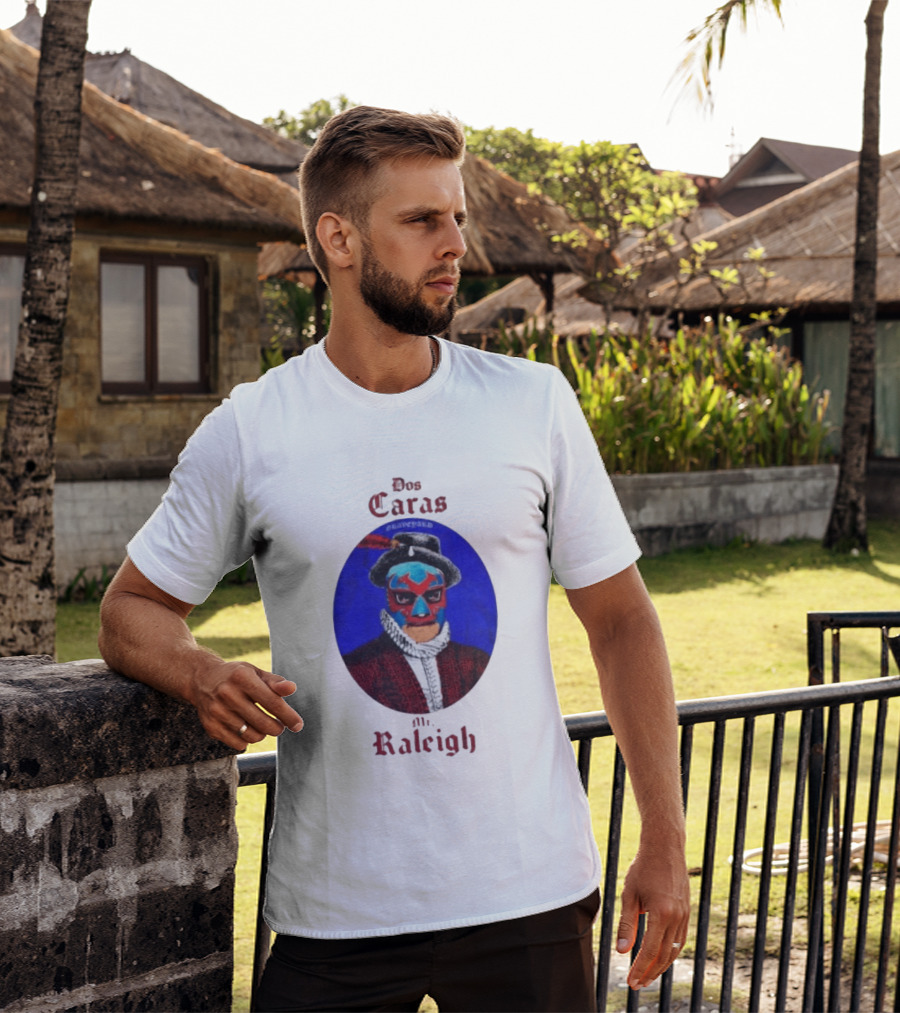 Dos Caras Mr Raleigh Graveyard Lucha Libre Mask T-Shirt
