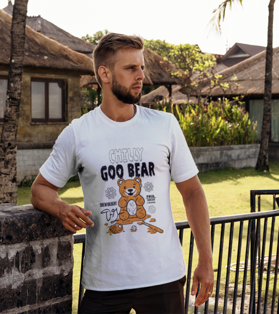 Drew Gilbert New York Mets Chilly Goo Bear Foul Territory MLB Players T-Shirt