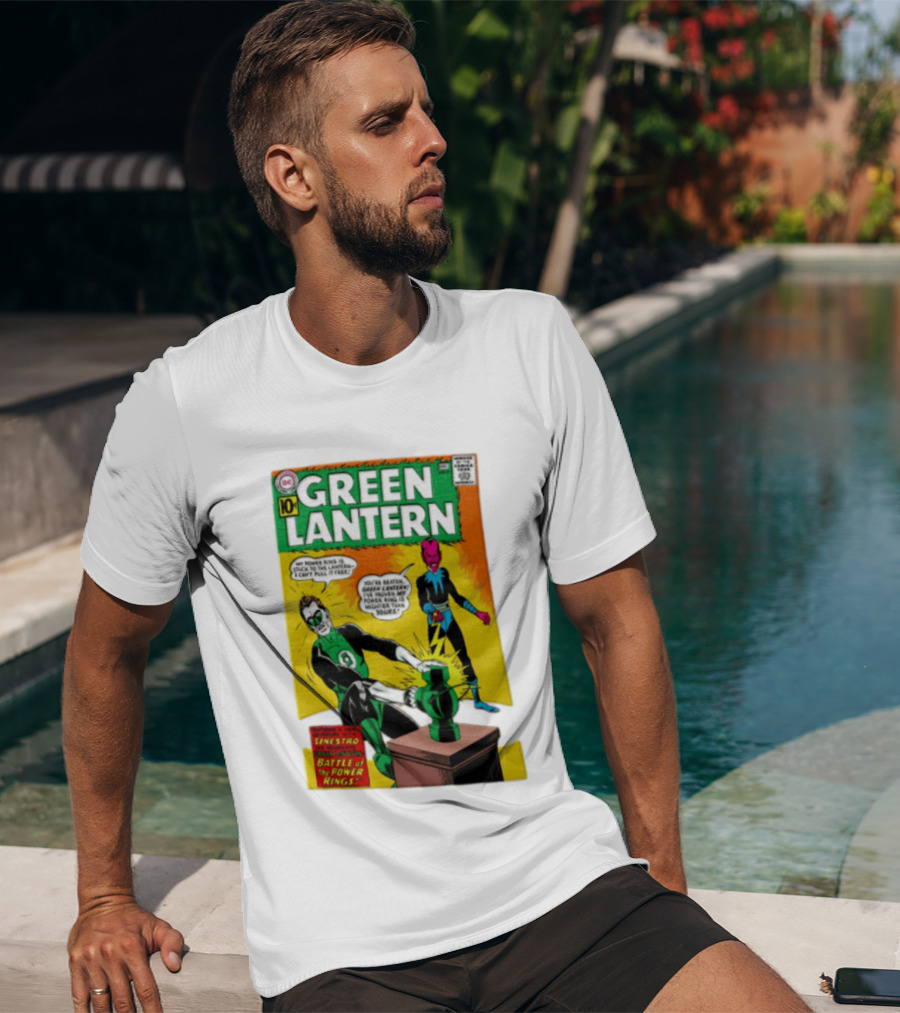 Green Lantern Sinestro Battle Of The Power Rings Comic Cover DC Comics T-Shirt