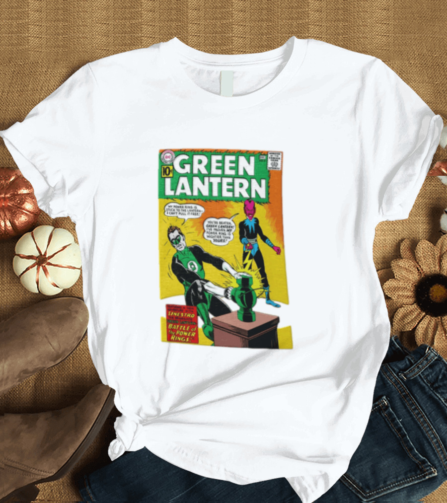 Green Lantern Sinestro Battle Of The Power Rings Comic Cover DC Comics T-Shirt