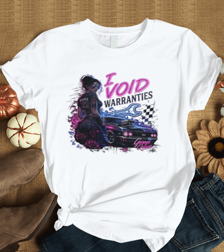 I Void Warranties Garage Queen Car Mechanic T-Shirt