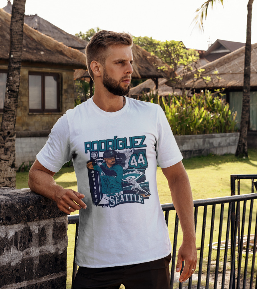 Rodríguez 44 Seattle Mariners Baseball Player T-Shirt