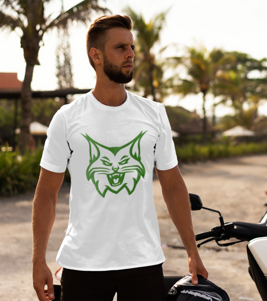 Kentucky Wildcats NCAA Green Snarling Cat Head T-Shirt