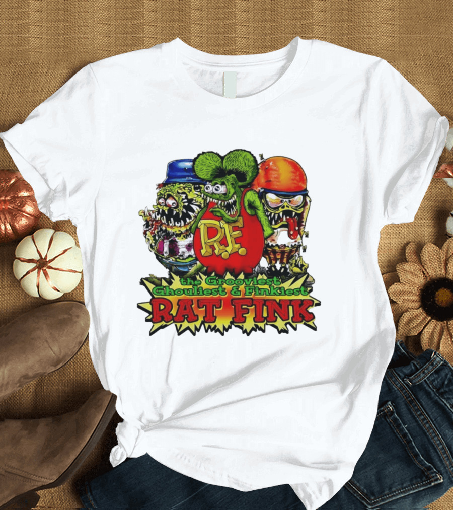 Grooviest Ghouliest Finkiest Rat Fink R.F. T-Shirt