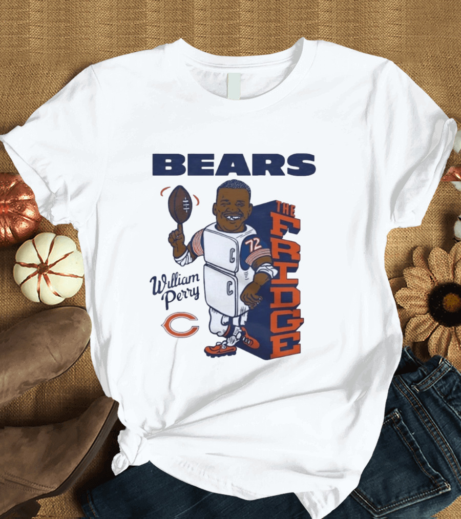 Chicago Bears William Perry The Fridge 72 Football T-Shirt