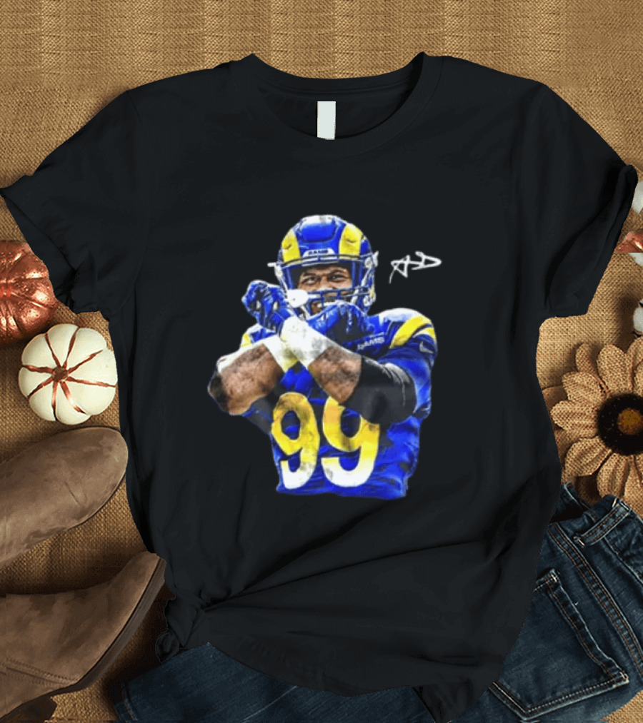 Aaron Donald Los Angeles Rams 99 The Return Signature NFL Football Star T-Shirt