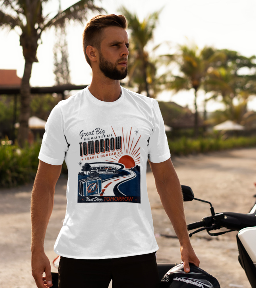 Great Big Beautiful Tomorrow Travel Bureau Tomorrow Carousel T-Shirt