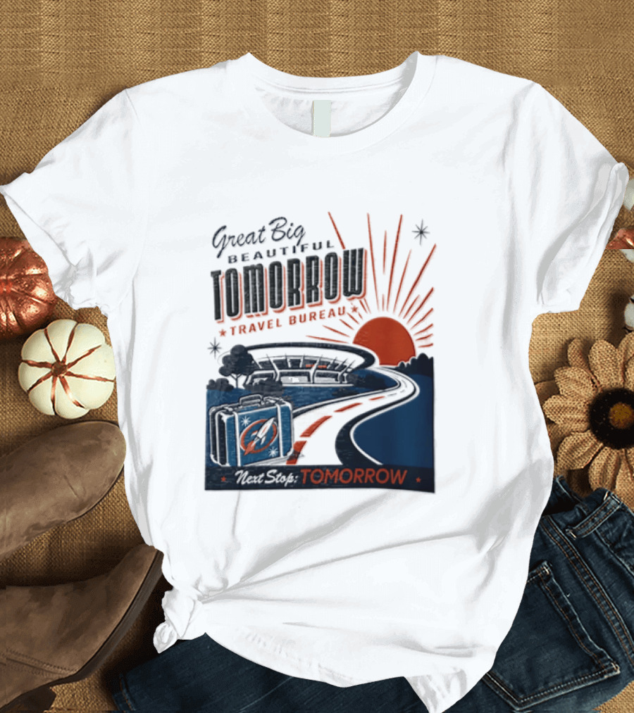 Great Big Beautiful Tomorrow Travel Bureau Tomorrow Carousel T-Shirt