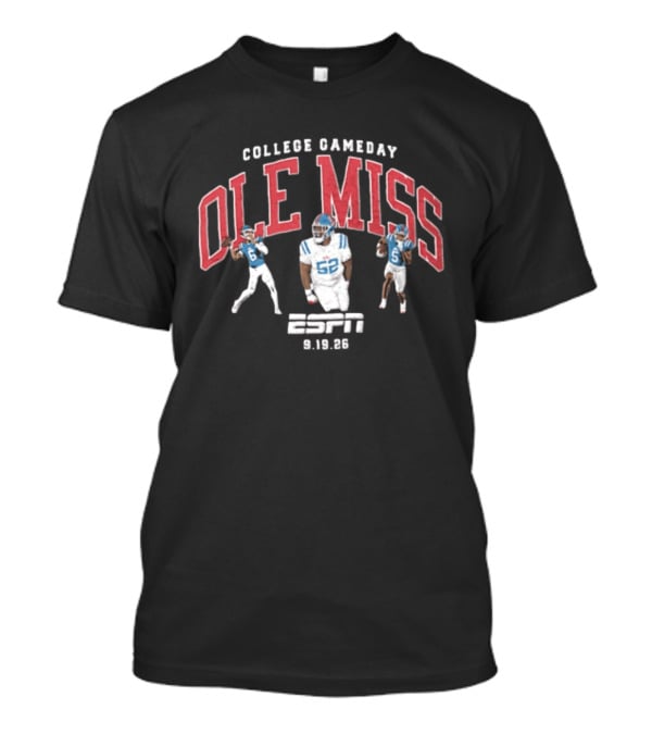 College Gameday Ole Miss Rebels ESPN 9.19.26 T-Shirt