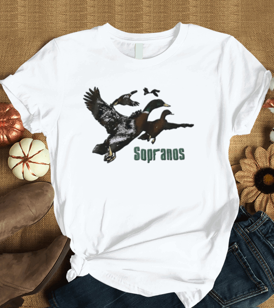 Sopranos Ducks Flying Scene Iconic TV Show Moment T-Shirt