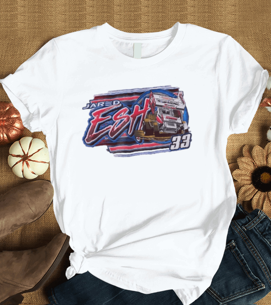 Jared Esh 33 Sprint Car Racing Ezra's Point Competition T-Shirt