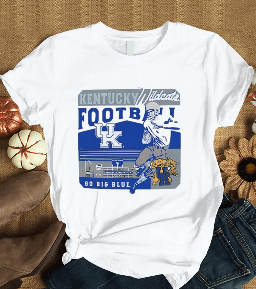 Kentucky Wildcats Football Go Big Blue Kroger Field UK Wildcats T-Shirt