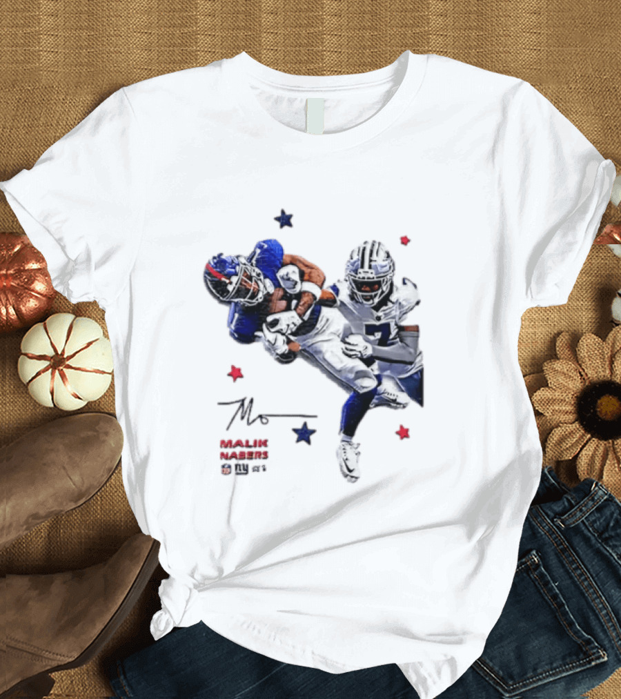 Malik Nabers New York Giants Cowboys Matchup Highlight T-Shirt