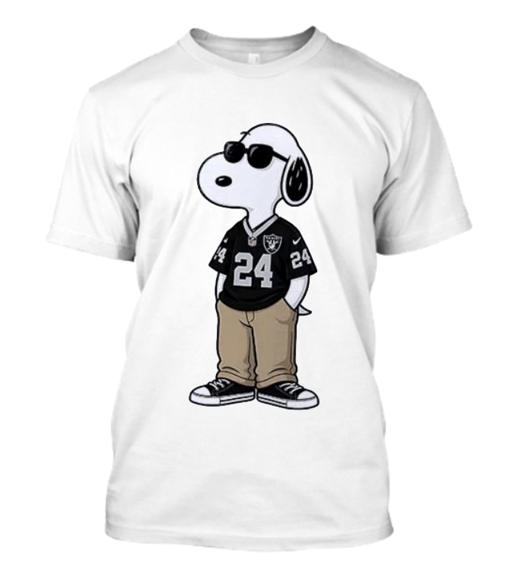 Las Vegas Raiders Peanuts Snoopy 24 Jersey Season Opener T-Shirt