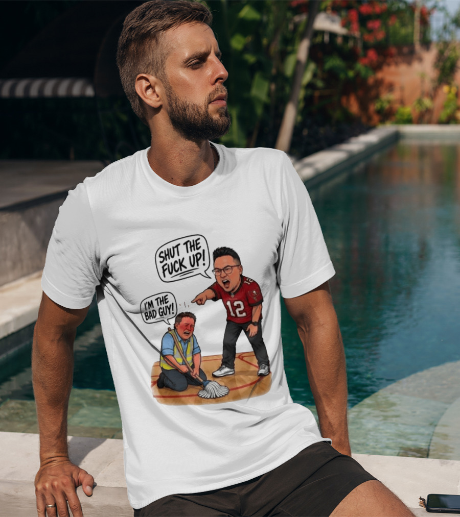Rico Bosco Shut The Fuck Up I'm The Bad Guy 12 Red Jersey T-Shirt