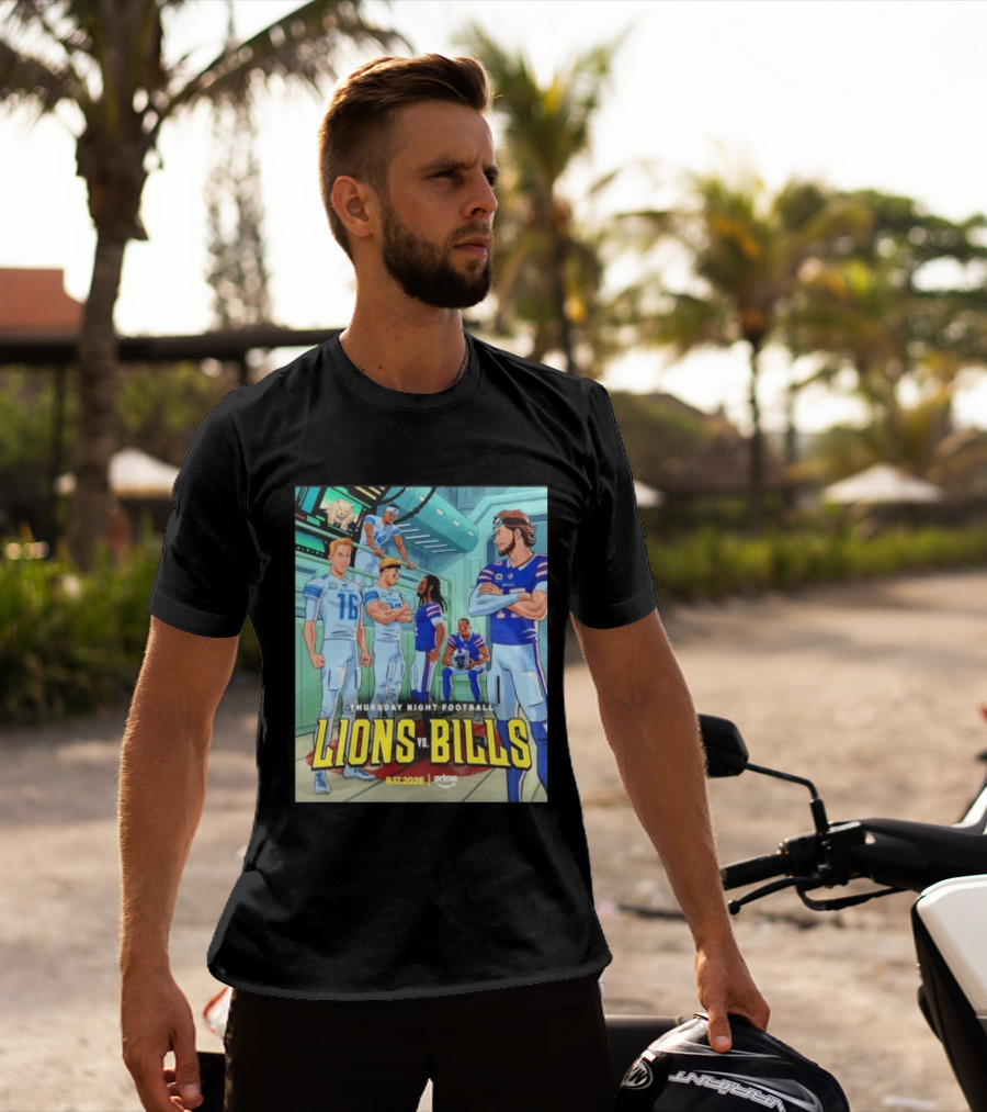 Thursday Night Football Lions Vs Bills 9.17.2026 Prime T-Shirt