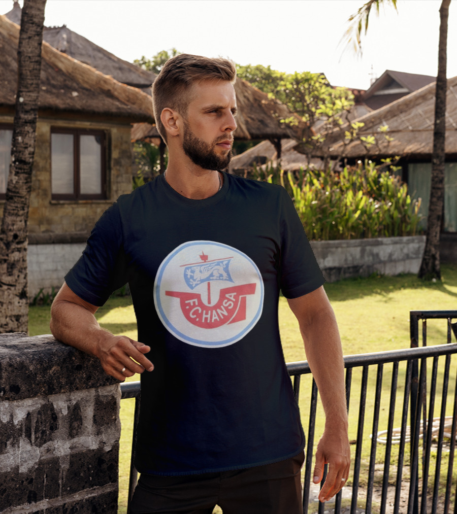 FC Hansa Rostock German Football Crest With Griffin T-Shirt