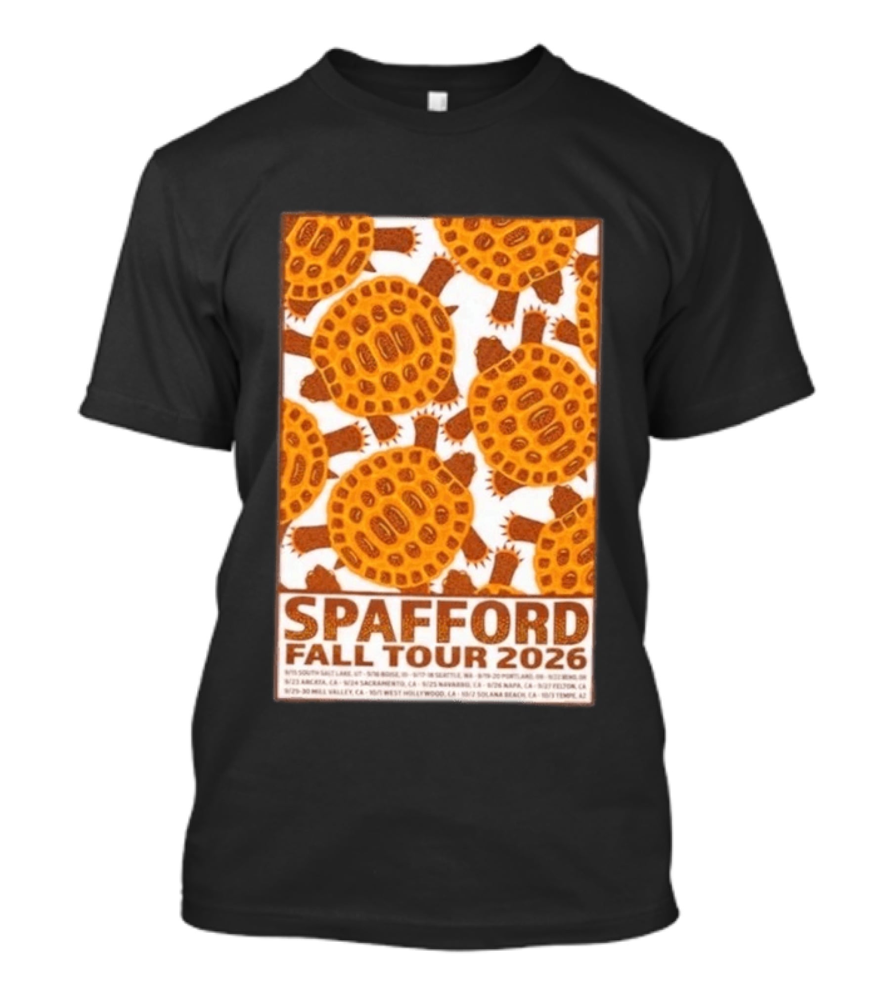 Spafford Fall Tour 2026 Turtles And Tour Dates T-Shirt